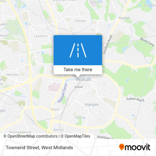 Townend Street map