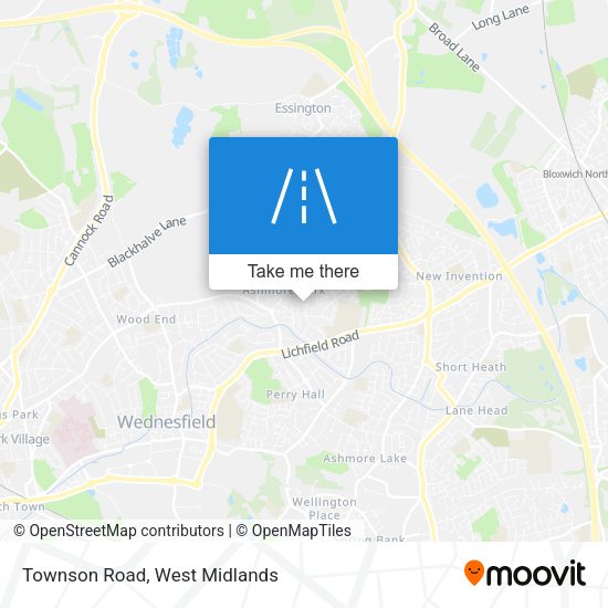 Townson Road map
