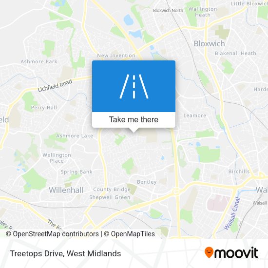 Treetops Drive map