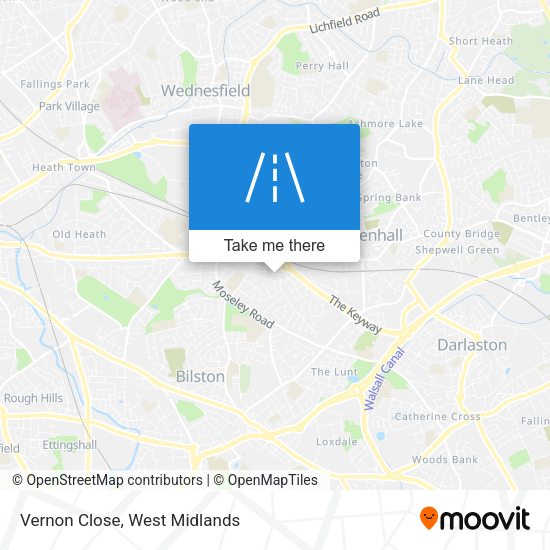 Vernon Close map