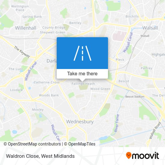 Waldron Close map