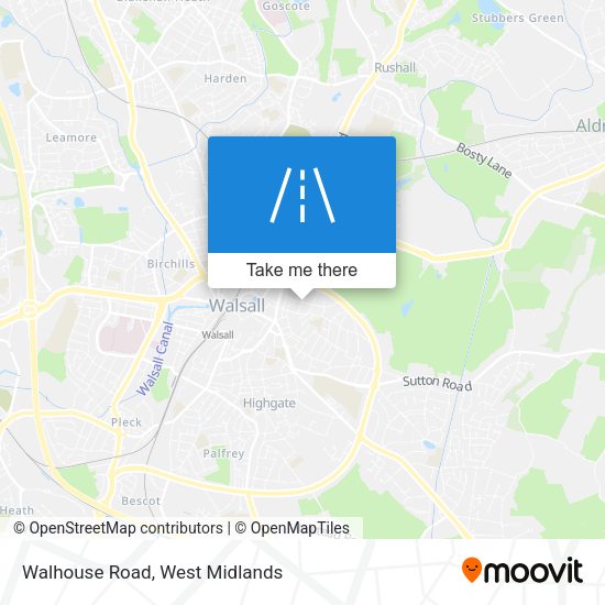 Walhouse Road map