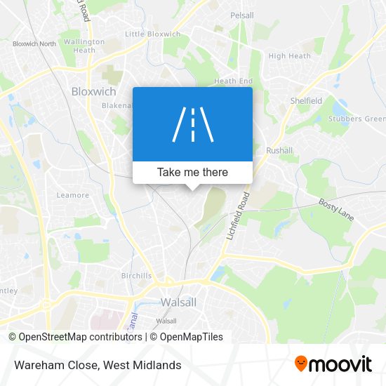 Wareham Close map