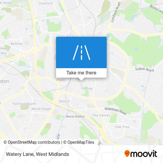 Watery Lane map