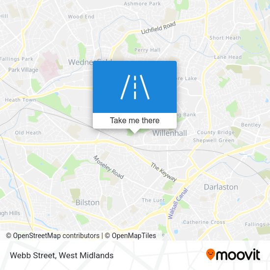 Webb Street map