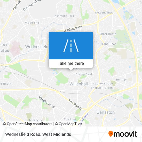 Wednesfield Road map