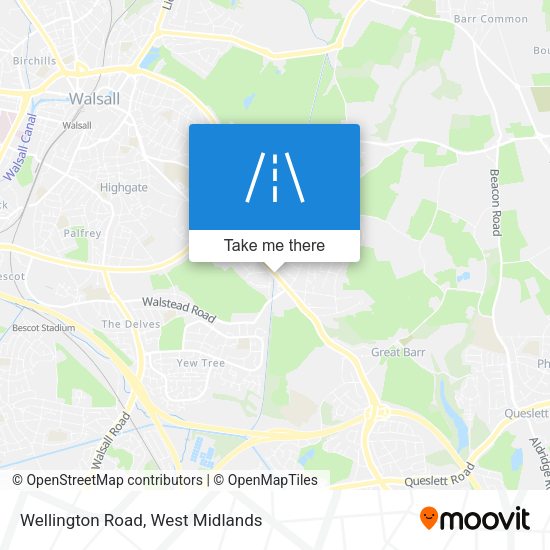 Wellington Road map