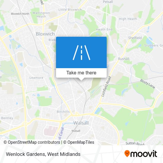 Wenlock Gardens map