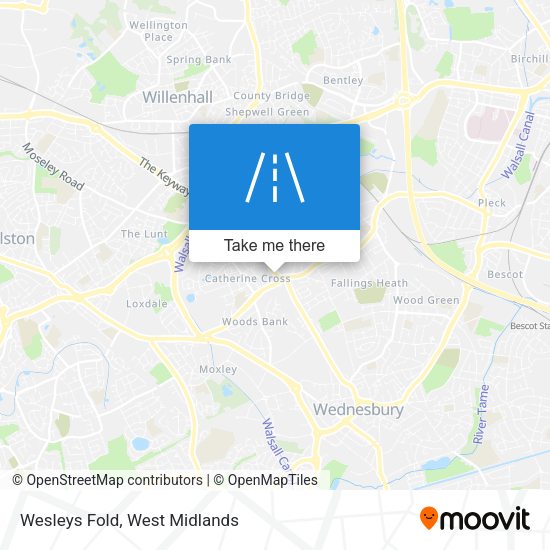 Wesleys Fold map