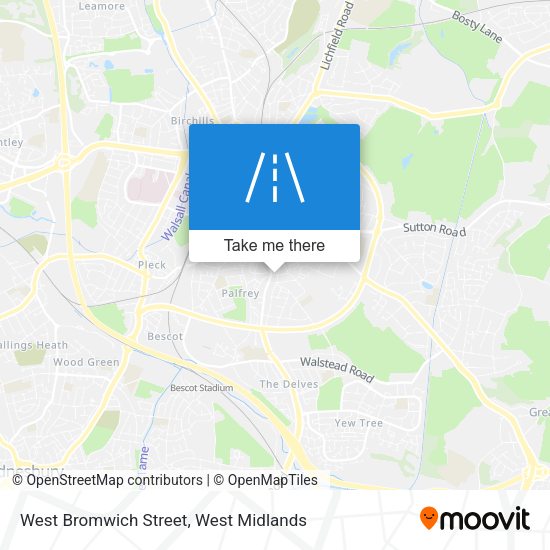 West Bromwich Street map