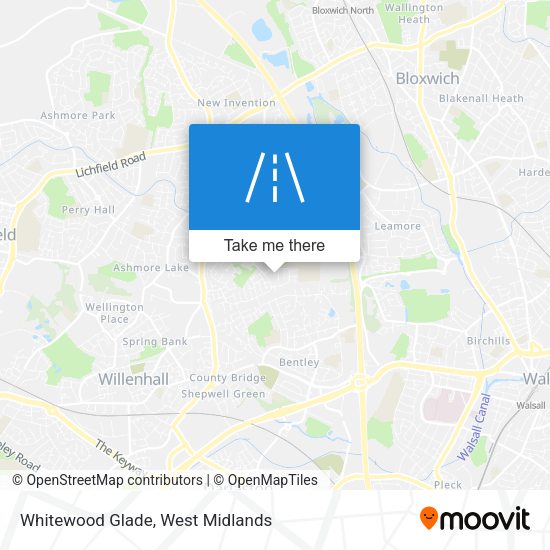 Whitewood Glade map