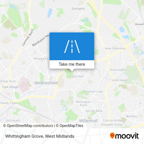 Whittingham Grove map