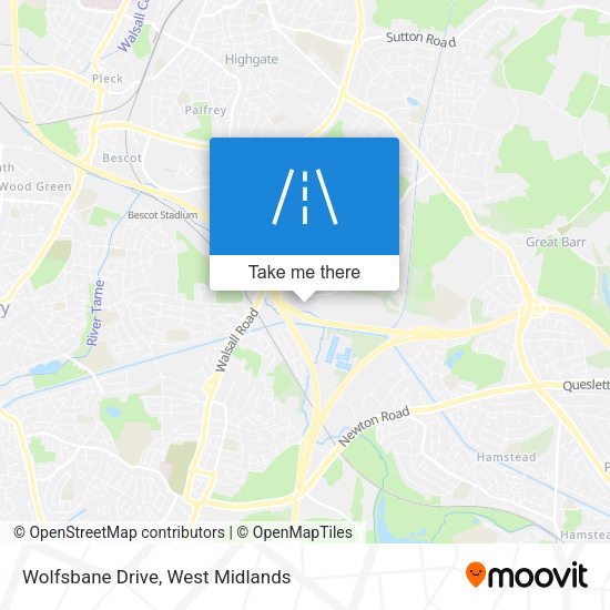 Wolfsbane Drive map