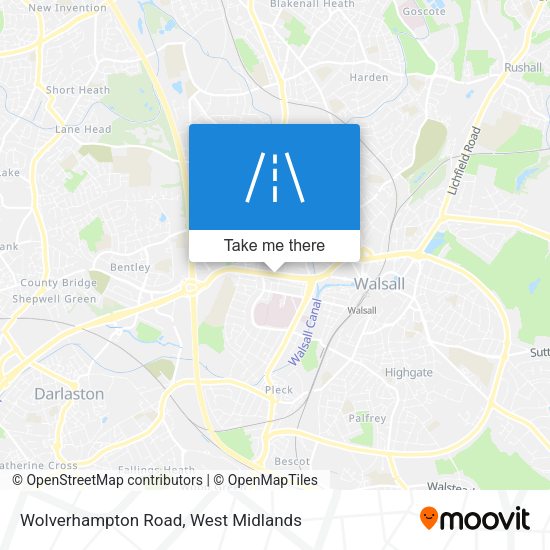 Wolverhampton Road map
