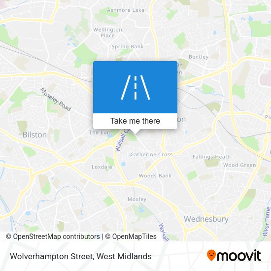 Wolverhampton Street map