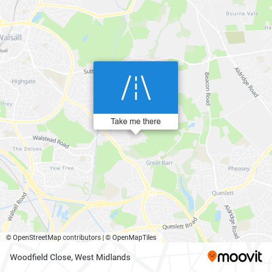 Woodfield Close map