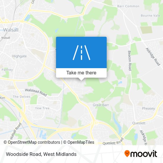 Woodside Road map