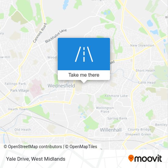 Yale Drive map