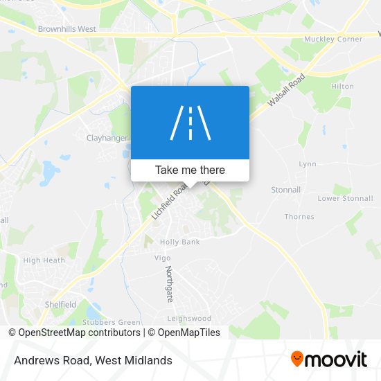 Andrews Road map
