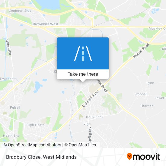 Bradbury Close map