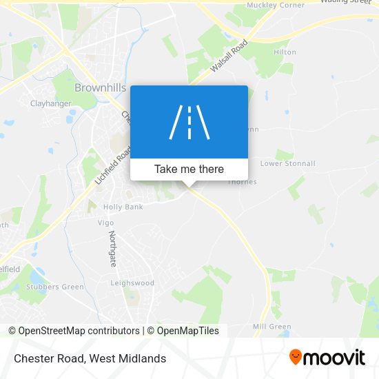 Chester Road map