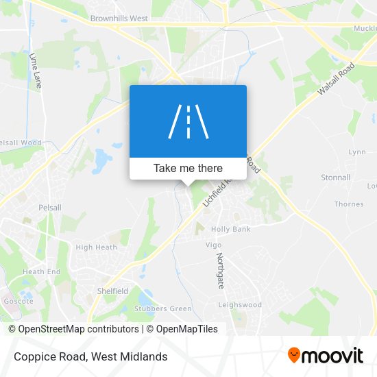 Coppice Road map