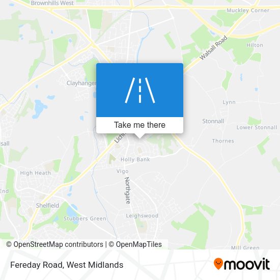 Fereday Road map