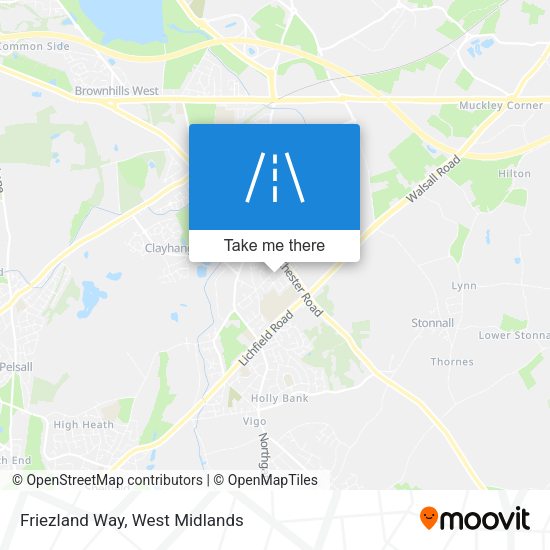 Friezland Way map