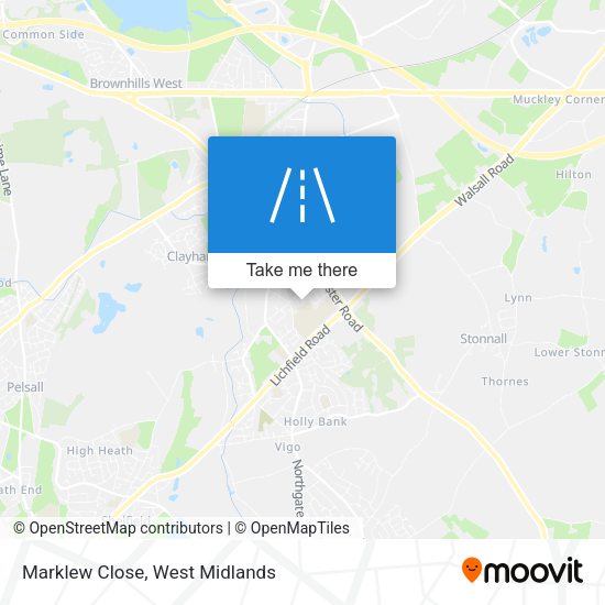Marklew Close map
