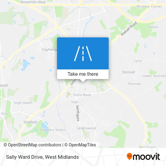Sally Ward Drive map