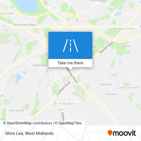 Shire Lea map