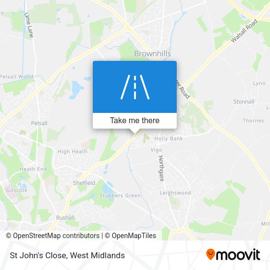 St John's Close map