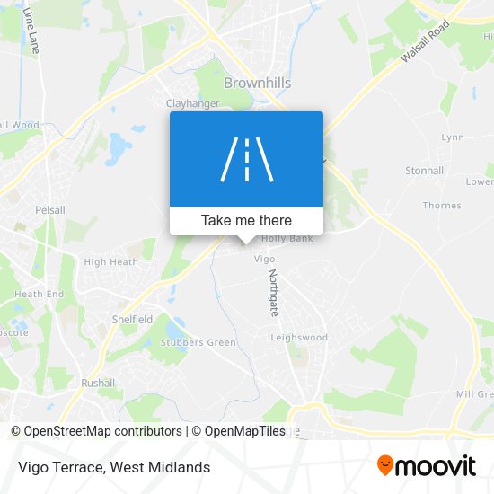 Vigo Terrace map
