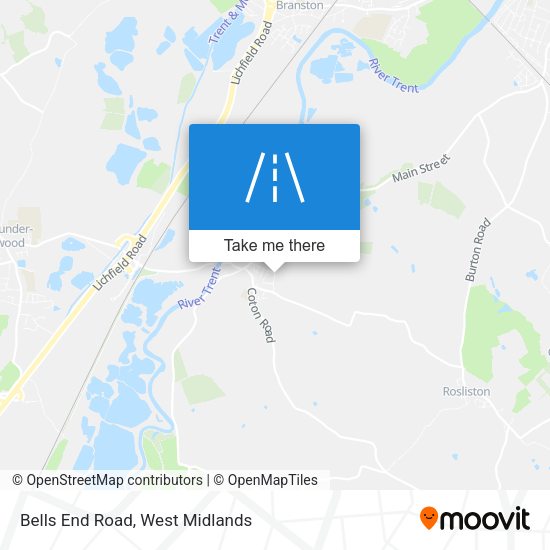Bells End Road map