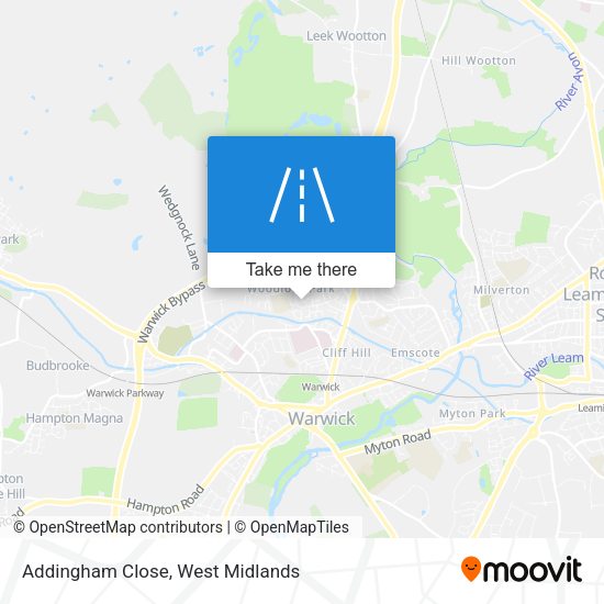 Addingham Close map