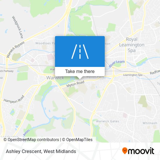 Ashley Crescent map