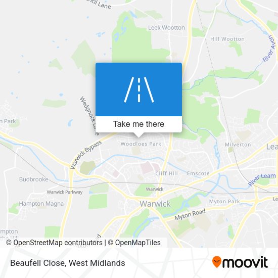Beaufell Close map