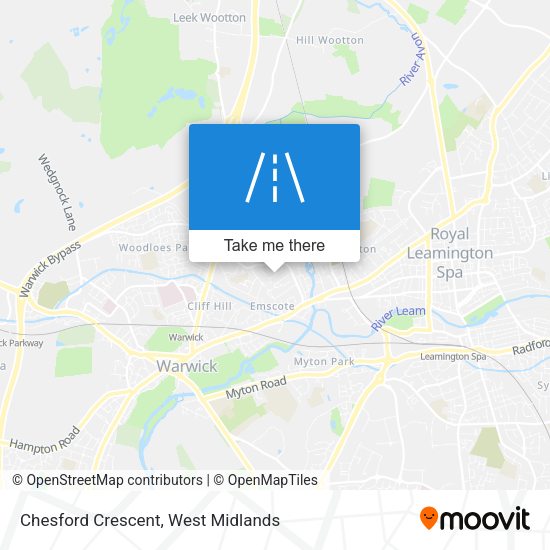 Chesford Crescent map