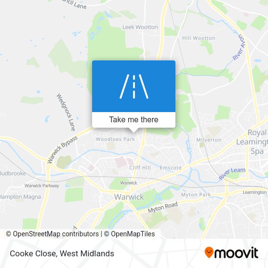 Cooke Close map