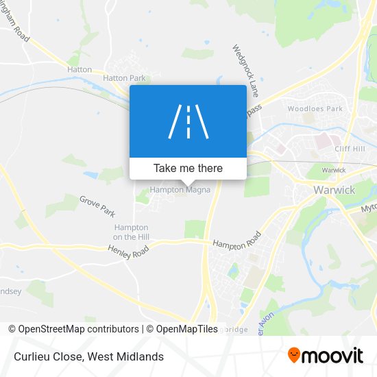 Curlieu Close map