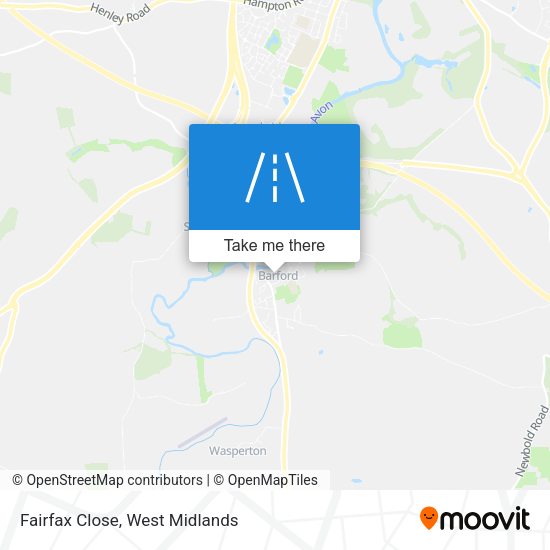 Fairfax Close map