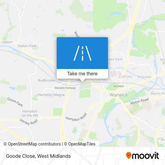 Goode Close map