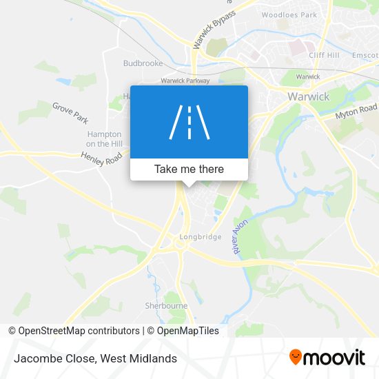 Jacombe Close map