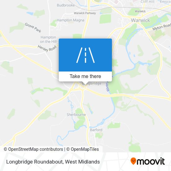 Longbridge Roundabout map