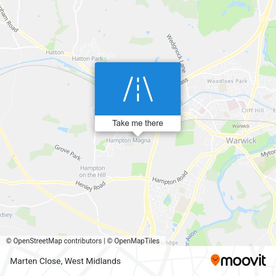 Marten Close map