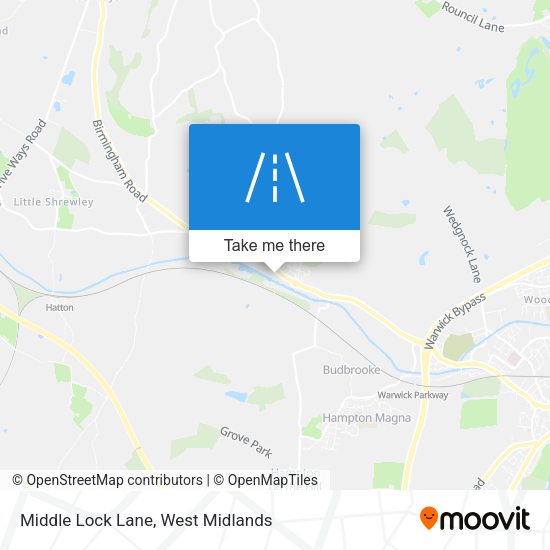 Middle Lock Lane map