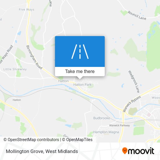 Mollington Grove map