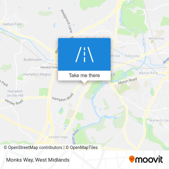 Monks Way map