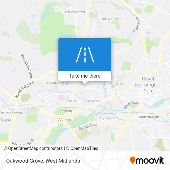 Oakwood Grove map