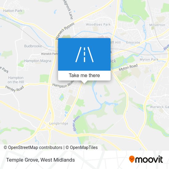 Temple Grove map